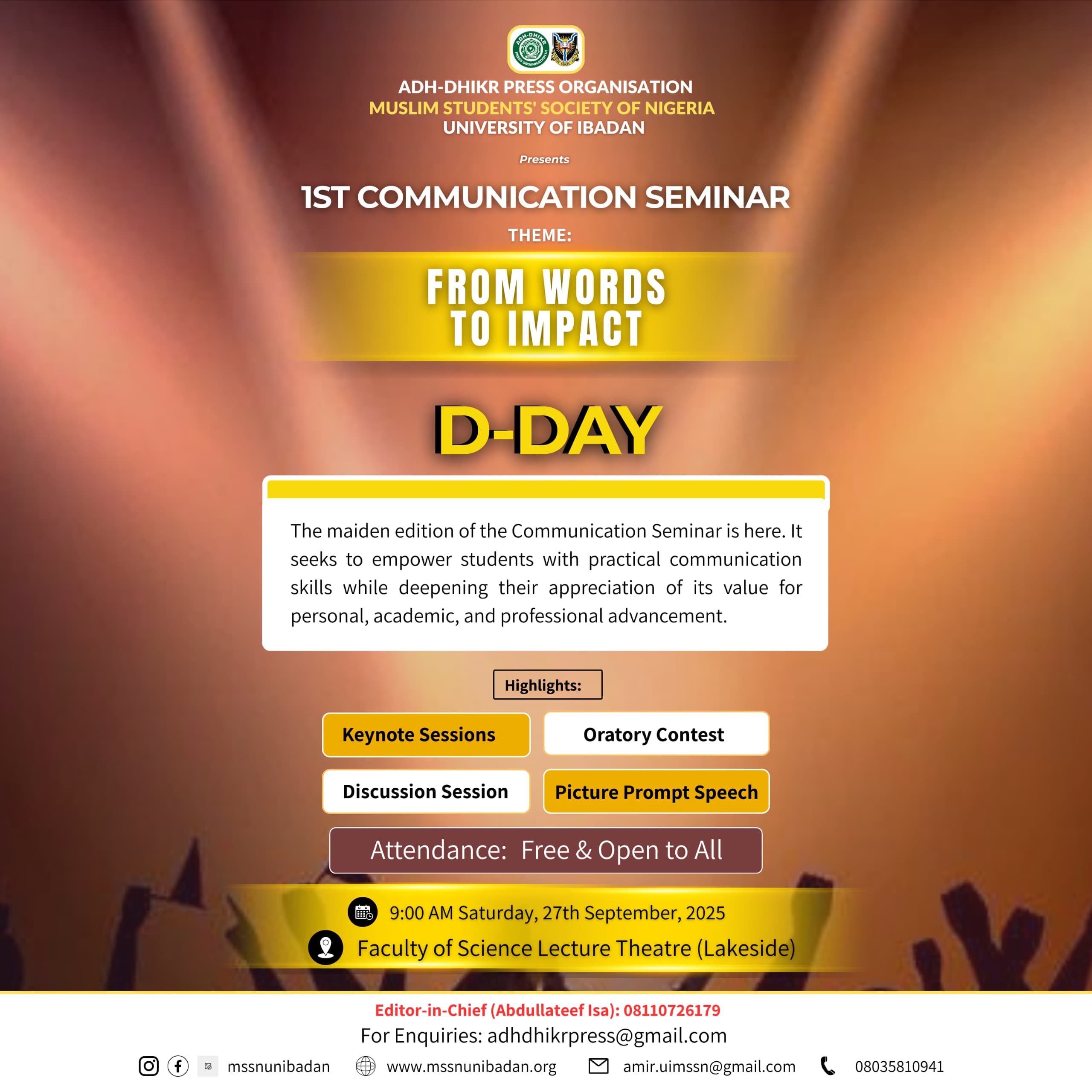 Adh-Dhikr Press Set to Hold First Communication Seminar