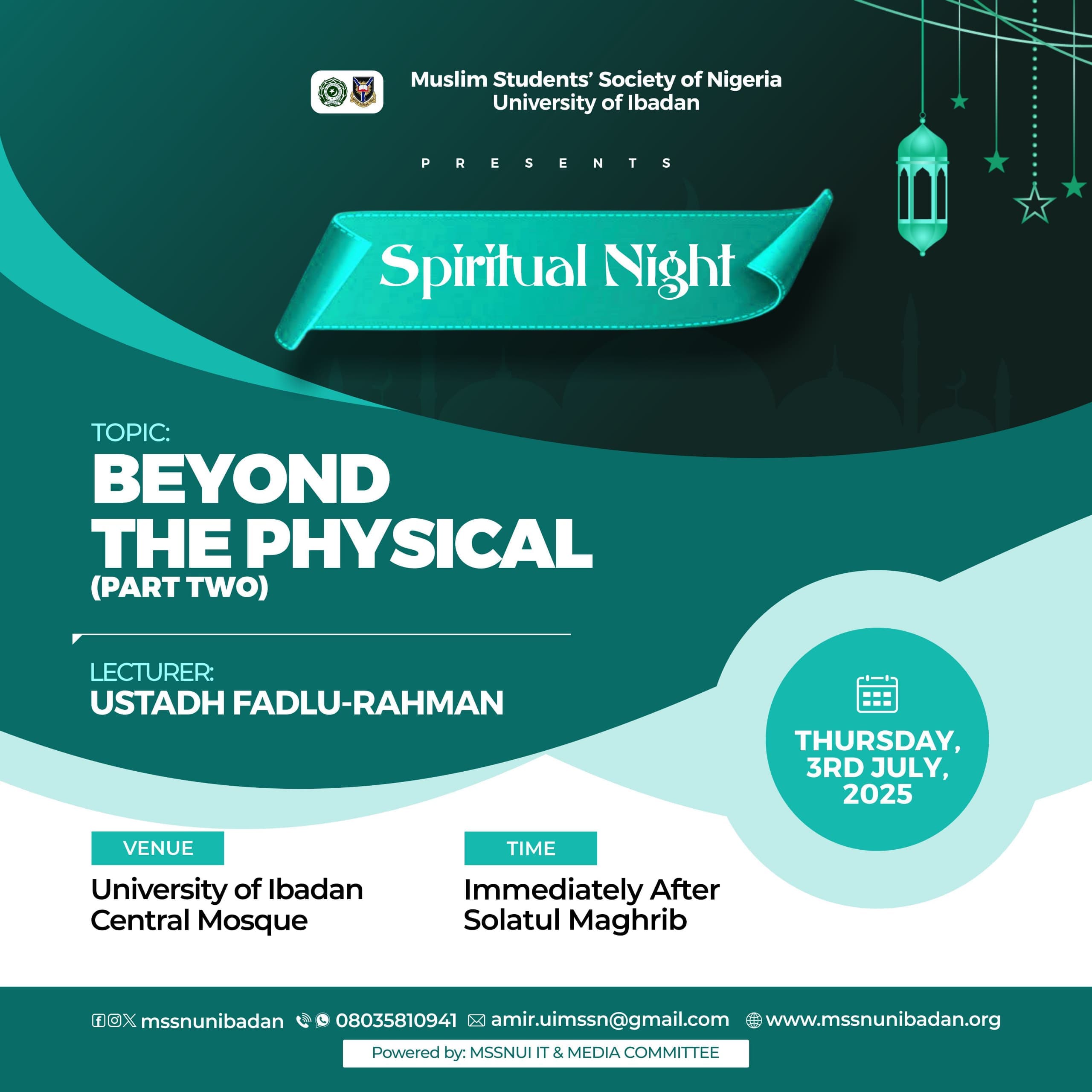 Scholar Urges Muslims to Engage in Spiritual Activities