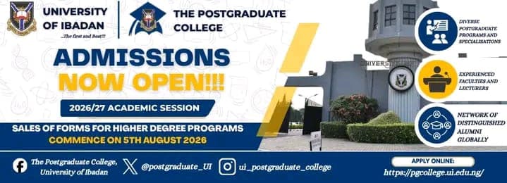 UI PG College Opens Applications for 2026/2027 Academic Session