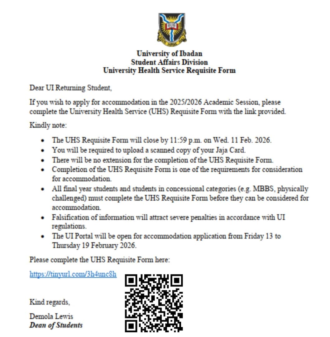 UI Announces Accommodation Process for Returning Students