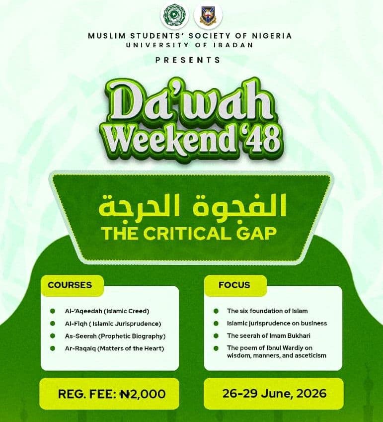 Da'wah Weekend 1448: Na'ibul Ameer Shares Key Details, Urges Participation
